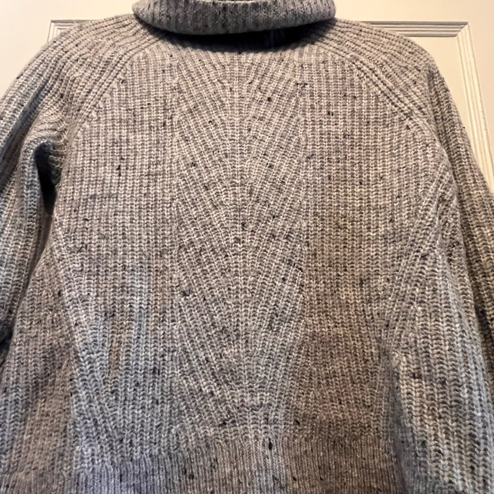 Gray Cozy Turtleneck Sweater